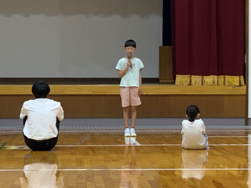 一言発表