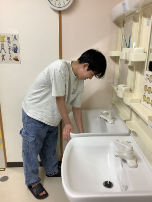 洗面室の掃除