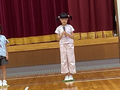 終業式一言発表