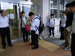 学校出発