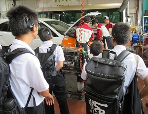 職場見学鳥取トヨタ自動車株式会社千代水店