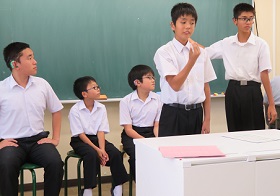 中学部学校祭練習①