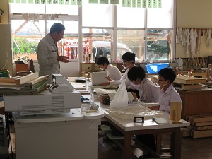 中学部技術の授業風景