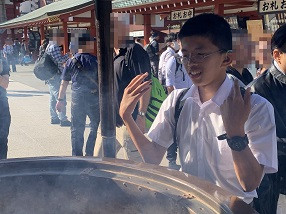修学旅行(２日目浅草寺５)