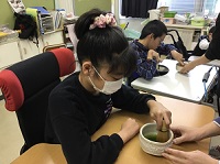 抹茶をたてました。
