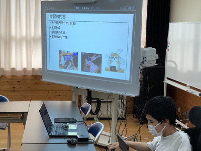 名刺作成　校内作業