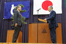 表彰状贈呈