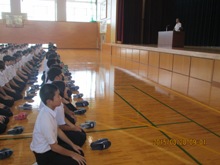 ２学期始業式校長あいさつ