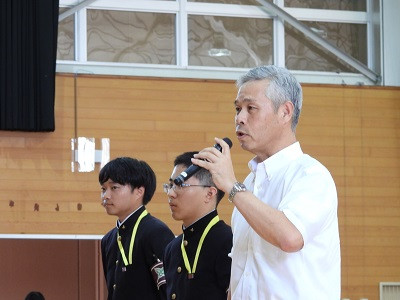 壮行会　校長挨拶