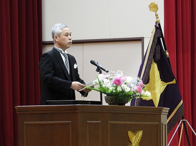 卒業式　校長
