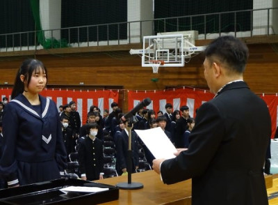 ２－１入学許可書授与