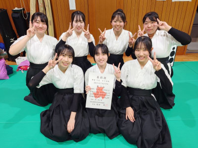 弓道中国予選女子団体３位