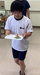 接客練習の様子